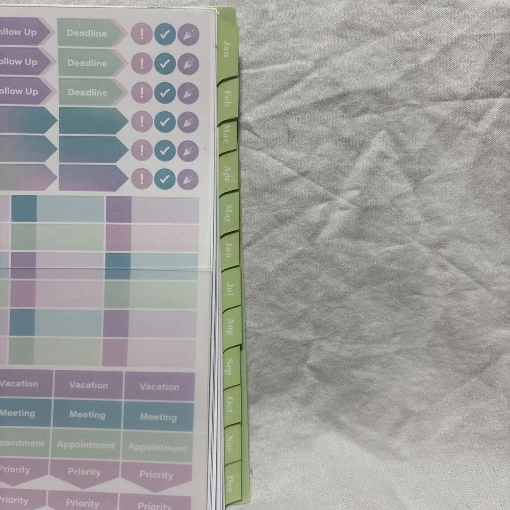 Cambridge Ombre 2025 Weekly Monthly Planner Multicolor Stylish Durable 5.5x8.5